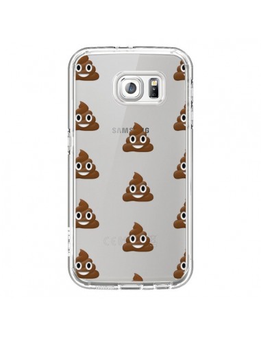 Coque Shit Poop Emoticone Emoji Transparente pour Samsung Galaxy S6 - Laetitia