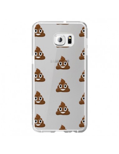 Coque Shit Poop Emoticone Emoji Transparente pour Samsung Galaxy S6 Edge Plus - Laetitia
