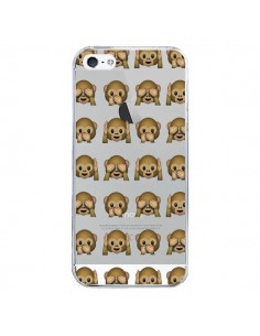 Coque iPhone 5/5S et SE Singe Monkey Emoticone Emoji...