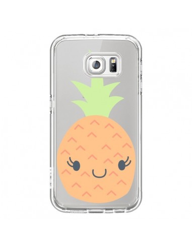 Coque Ananas Pineapple Fruit Transparente pour Samsung Galaxy S6 - Claudia Ramos