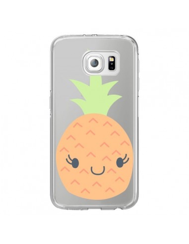 Coque Ananas Pineapple Fruit Transparente pour Samsung Galaxy S6 Edge - Claudia Ramos