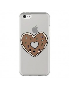 Coque iPhone 5C Donuts Heart Coeur Chocolat Transparente...