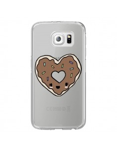 Coque Donuts Heart Coeur Chocolat Transparente pour...