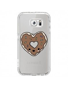 Coque Donuts Heart Coeur Chocolat Transparente pour...