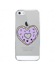 Coque iPhone 5/5S et SE Donuts Heart Coeur Violet...