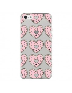 Coque iPhone 5C Donuts Heart Coeur Rose Pink Transparente...