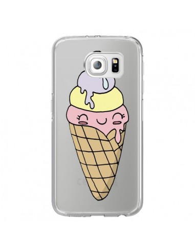 Coque Ice Cream Glace Summer Ete Parfum Transparente pour Samsung Galaxy S6 Edge - Claudia Ramos