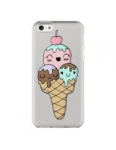 Coque iPhone 5C Ice Cream Glace Summer Ete Cerise Transparente - Claudia Ramos