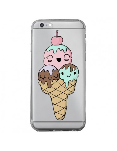 Coque iPhone 6 Plus et 6S Plus Ice Cream Glace Summer Ete Cerise Transparente - Claudia Ramos