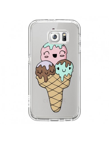 Coque Ice Cream Glace Summer Ete Cerise Transparente pour Samsung Galaxy S6 - Claudia Ramos