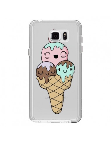 Coque Ice Cream Glace Summer Ete Cerise Transparente pour Samsung Galaxy Note 5 - Claudia Ramos