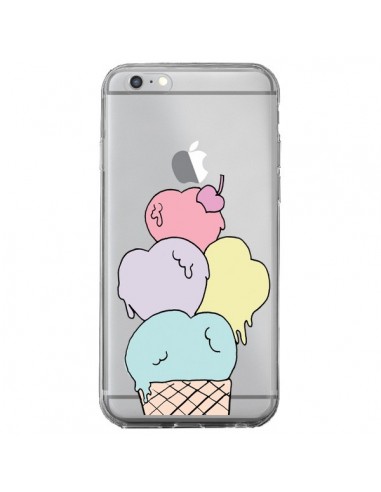 Coque iPhone 6 Plus et 6S Plus Ice Cream Glace Summer Ete Coeur Transparente - Claudia Ramos