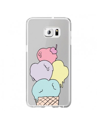 Coque Ice Cream Glace Summer Ete Coeur Transparente pour Samsung Galaxy S6 Edge Plus - Claudia Ramos