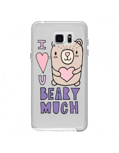 Coque I Love You Beary Much Nounours Transparente pour Samsung Galaxy Note 5 - Claudia Ramos