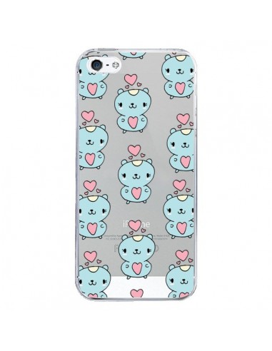 Coque iPhone 5/5S et SE Hamster Love Amour Transparente - Claudia Ramos