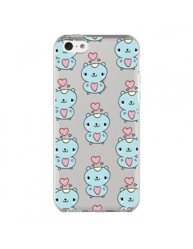 Coque iPhone 5C Hamster Love Amour Transparente - Claudia Ramos