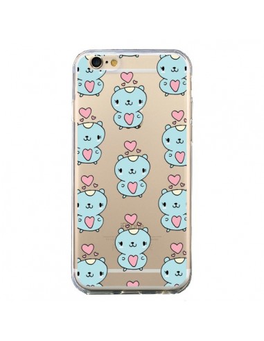 Coque iPhone 6 et 6S Hamster Love Amour Transparente - Claudia Ramos
