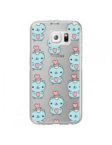 Coque Hamster Love Amour Transparente pour Samsung Galaxy S6 Edge - Claudia Ramos