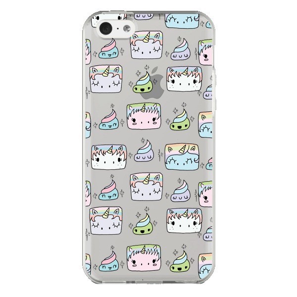 coque telephone iphone 5 c licorne rose