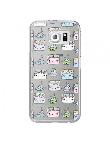 Coque Licorne Unicorn Cute Swag Transparente pour Samsung Galaxy S6 Edge - Claudia Ramos