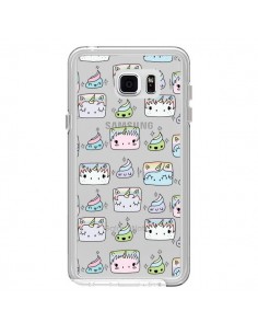 Coque Licorne Unicorn Cute Swag Transparente pour Samsung...