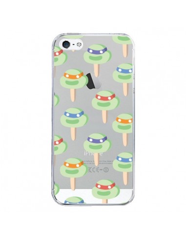 Coque iPhone 5/5S et SE Tortues Ninja Tortle Transparente - Claudia Ramos