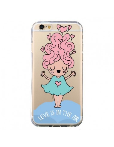 Coque iPhone 6 et 6S Love Is In The Air Fillette Transparente - Claudia Ramos