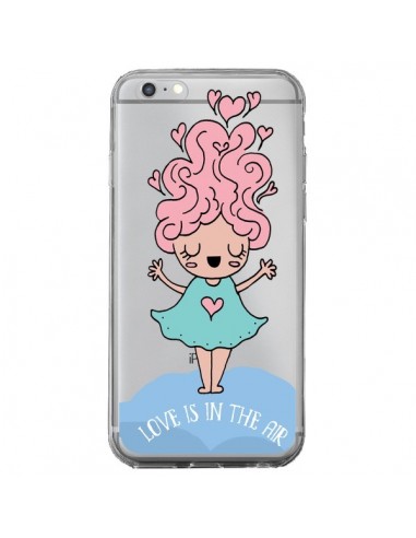 Coque iPhone 6 Plus et 6S Plus Love Is In The Air Fillette Transparente - Claudia Ramos