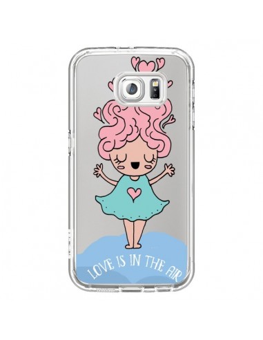 Coque Love Is In The Air Fillette Transparente pour Samsung Galaxy S6 - Claudia Ramos