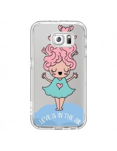 Coque Love Is In The Air Fillette Transparente pour...
