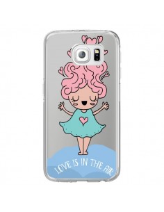 Coque Love Is In The Air Fillette Transparente pour...