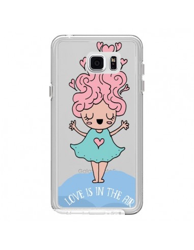 Coque Love Is In The Air Fillette Transparente pour Samsung Galaxy Note 5 - Claudia Ramos