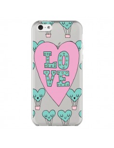 Coque iPhone 5C Love Nuage Montgolfier Transparente -...