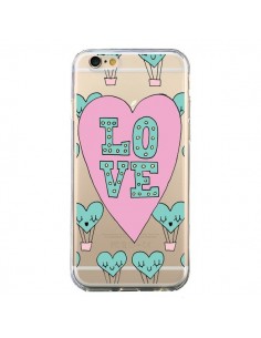 Coque iPhone 6 et 6S Love Nuage Montgolfier Transparente...