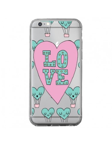 Coque iPhone 6 Plus et 6S Plus Love Nuage Montgolfier Transparente - Claudia Ramos