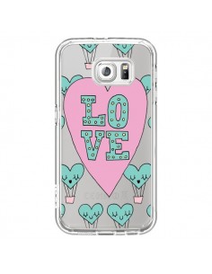 Coque Love Nuage Montgolfier Transparente pour Samsung...