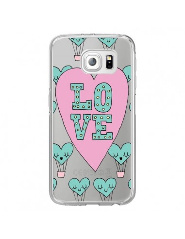 Coque Love Nuage Montgolfier Transparente pour Samsung Galaxy S6 Edge - Claudia Ramos