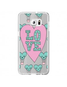 Coque Love Nuage Montgolfier Transparente pour Samsung...
