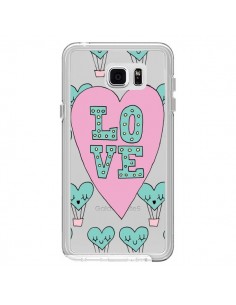 Coque Love Nuage Montgolfier Transparente pour Samsung...