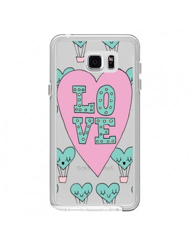 Coque Love Nuage Montgolfier Transparente pour Samsung Galaxy Note 5 - Claudia Ramos