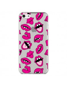 Coque iPhone 5C Lèvres Lips Bouche Kiss Transparente -...