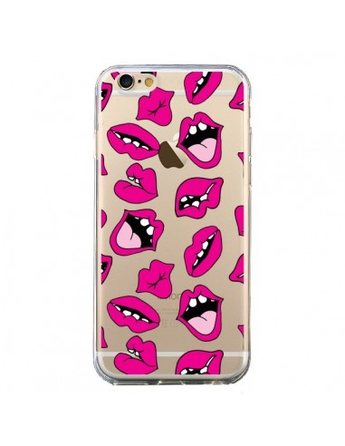 Coque iPhone 6 et 6S Lèvres Lips Bouche Kiss Transparente - Claudia Ramos