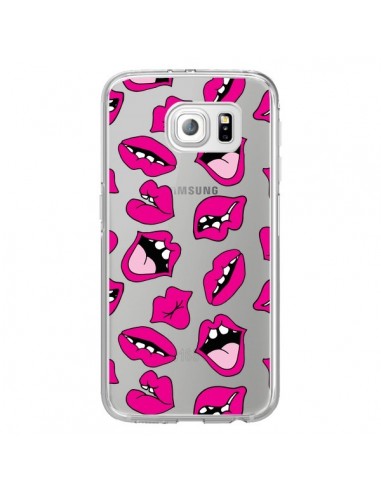 Coque Lèvres Lips Bouche Kiss Transparente pour Samsung Galaxy S6 Edge - Claudia Ramos