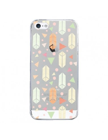Coque iPhone 5/5S et SE Arrow Fleche Azteque Transparente - Claudia Ramos