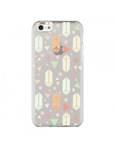 Coque iPhone 5C Arrow Fleche Azteque Transparente - Claudia Ramos