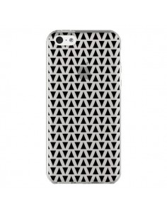 Coque iPhone 5C Triangles Romi Azteque Noir Transparente...