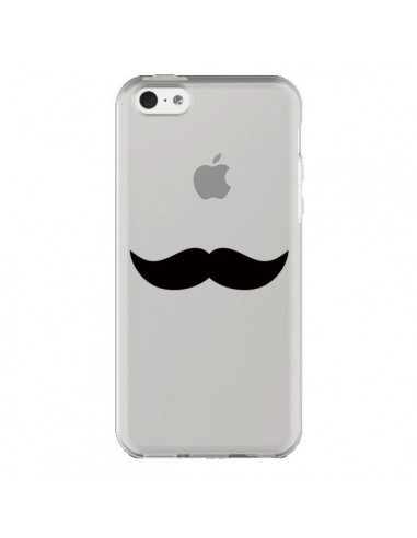 Coque iPhone 5C Moustache Movember Transparente - Laetitia