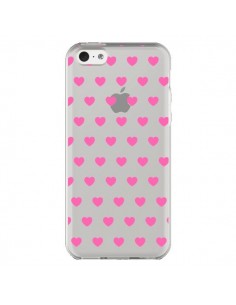 Coque iPhone 5C Coeur Heart Love Amour Rose Transparente...