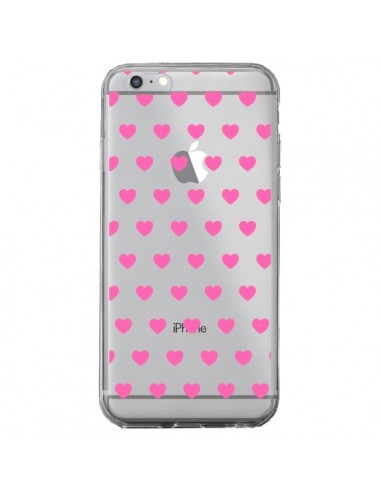 Coque iPhone 6 Plus et 6S Plus Coeur Heart Love Amour Rose Transparente - Laetitia