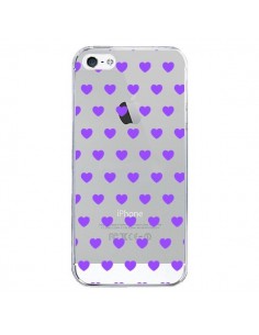 Coque iPhone 5/5S et SE Coeur Heart Love Amour Violet...